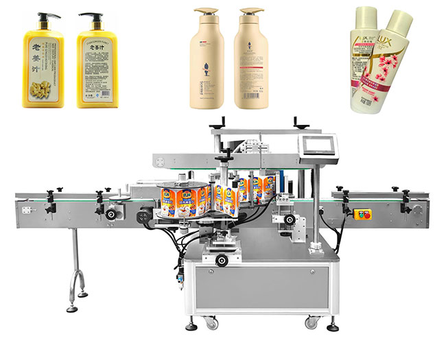 南京星火全自動雙側(cè)面貼標(biāo)機設(shè)備及貼標(biāo)樣品展示