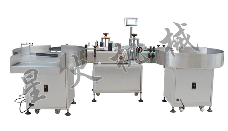 全自動(dòng)圓瓶貼標(biāo)簽機(jī) 帶轉(zhuǎn)盤 